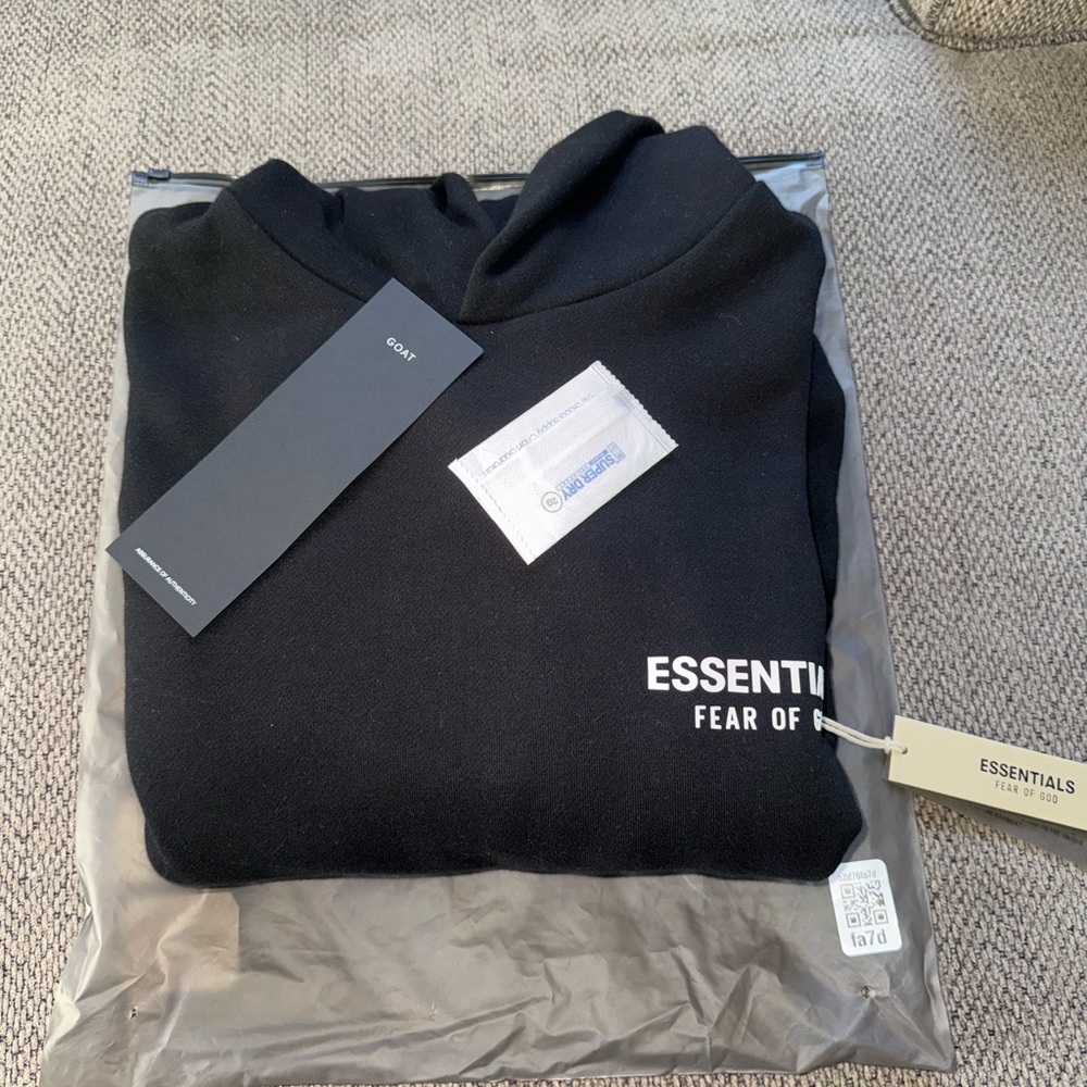 Fear of God Essentials Black Crewneck Sweater